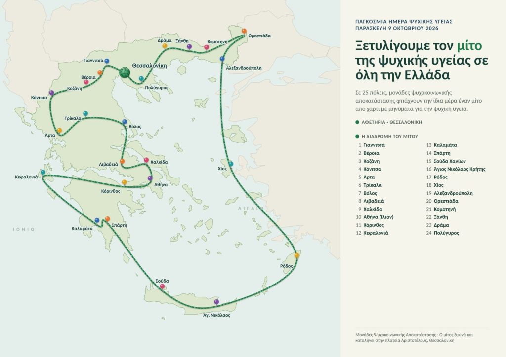 Δυτική Μακεδονία: Ανοιχτές δράσεις για την Ψυχική Υγεία σε Κοζάνη, Σέρβια, Άργος Ορεστικό, Τσοτύλι και Αμύνταιο